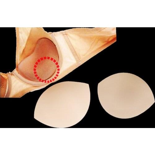 20pairs Khaki Bra Pads Sewing In Bra Cups Soft Foam For Bikini Padding Insert Clothing Bra Accessorries WB110