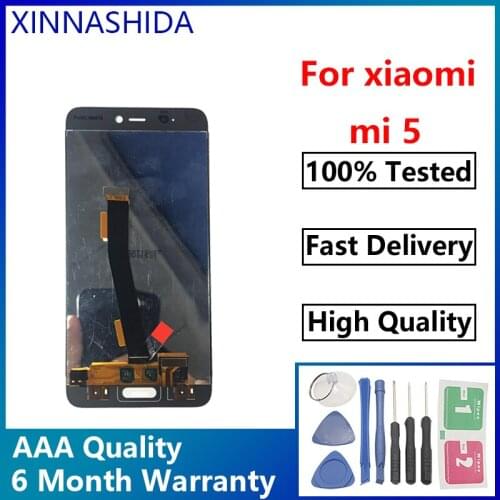 AAA Quality For Xiaomi Mi 5 LCD Display with Frame Touch Screen Panel For Xiaomi Mi5 LCD Digitizer Display Replacement Repair Pa