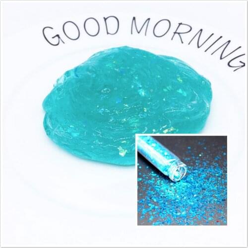 1pcs Fresh Blue Modeling Clay Slime Play Dough Toys Children Kids Polymer Clay Toys Soft Fluffy Slime Toys Supplies