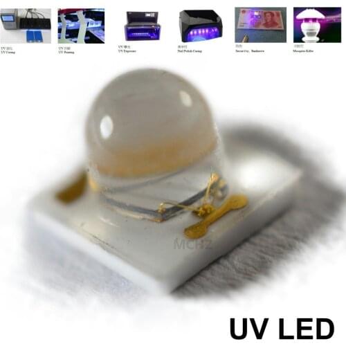 120PCS HONGLI Replace CREE LG 3535 1-2W UVA UVB UVC LED 390-395-400NM