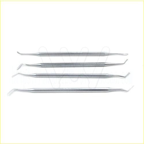 4Pcs/Set Factory outlet Dental Composite Filling Instrument spatula Amalgam Plastic Double Ends