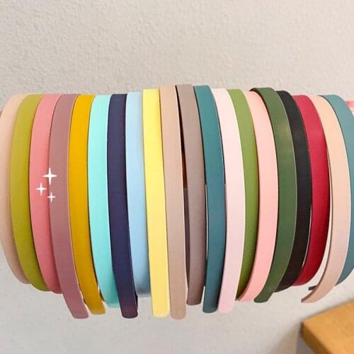 5Pcs/Set Fashion Women Solid Headband Bezel for Hair Plastic Hair Bands Hair Hoop Girls Simple Scrub Hairband Hair Accessories