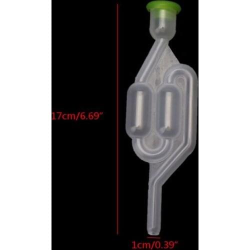 5Pcs Plastic Fermenting Air Locks Twin Bubble S Types Wine Airlocks Fermenter 875F