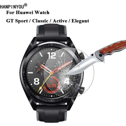 9H 2.5D Tempered Glass Screen Protector For Huawei Watch GT Sport / Classic / Active / Elegant Protective Film + Clean Tools