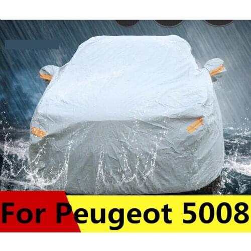 Car covers fit Dust Protection car cover sun shade hood full cover Exterior decoration Accessories For Peugeot 5008 2017-2019