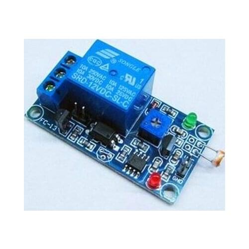 Free Shipping!! 12V / light detector stable version light control switch /relay contact photoresistor module sensor