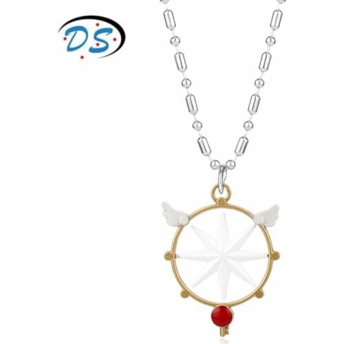 Card Captor Sakura Choker Necklace for Women Anime Jewelry Beads Chain Pendants Necklaces Fashion Jewellery