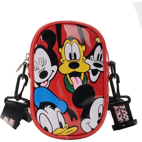 New Anime Disney childrens bag Mickey Mouse childrens Bacpack Autumn Mickey Minnie Mouse pattern backpack Kids Christmas Gifts