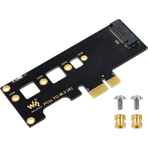 Waveshare For Raspberry Pi CM4 PCI-E To M.2 Adapter Card SSD Solid State Drive Card Suitable For PCI-E X1/X4/X8/X16 Interface