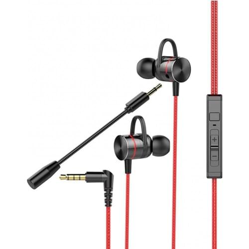 E-sports Metal No Delay Game In-Ear Headset With Mic HiFi Noise Reduction Sports Wired Earphone For Mobile Game Eating Chicken