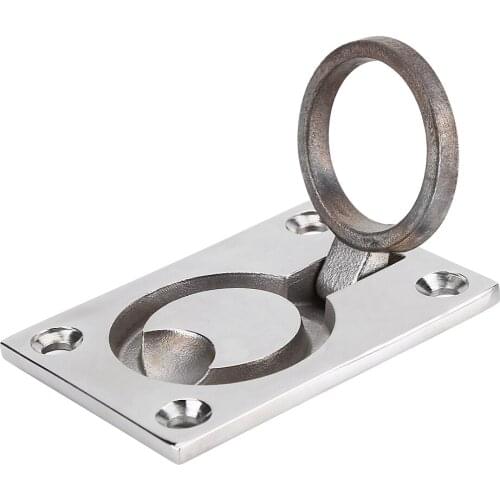 Stainless Steel Ring Handle Flush Hatch Locker Cabinet Pull Lift Boat Marine Yacht Hardware for lifting open a small floor hatch