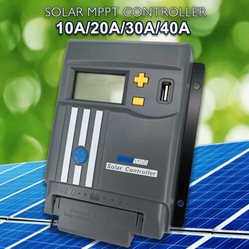 Solar Charge Controller li ion 10A 20A 30A 40A Mppt Solar Panel MPPT LCD Display With WIFI Battery Regulator Dual USB LifePo4