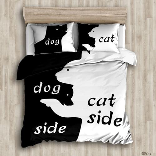 Sweet couple Duvet Cover Sets custom Bed Linens Bedding Sets with Pillowcase king Size Bedclothes Comforter Covers