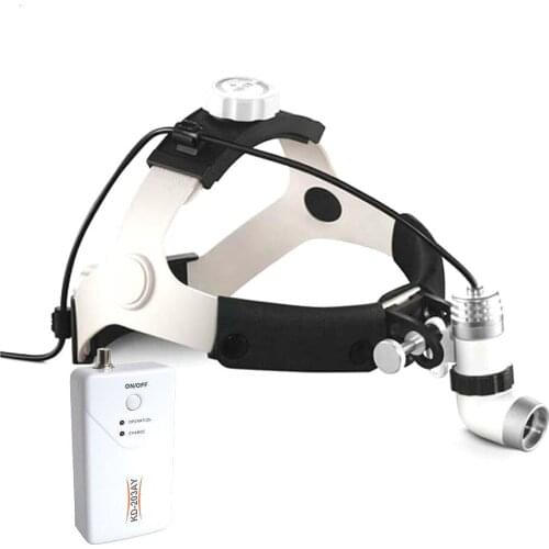 3W AC/DC LED Dental Otolaryngologic Brightness Adjustable Surgical Headlamp Special Lighting Head Lamp Single Battery Head Light