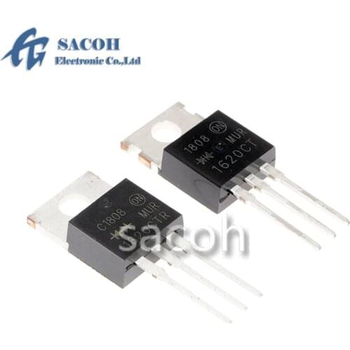 New 10Pairs(20PCS) MUR1620CT MUR1620CTG U1620G + MUR1620CTR MUR1620CTRG U1620RG TO-220 16A 200V Ultrafast Recovery Rectifiers