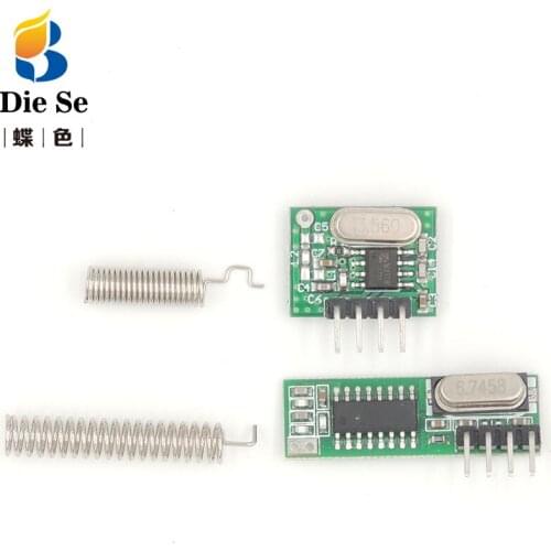 433Mhz RF Receiver and Transmitter Module Switch 433Mhz Remote controls For Arduino uno Wireless module DIY Kits Superheterodyne