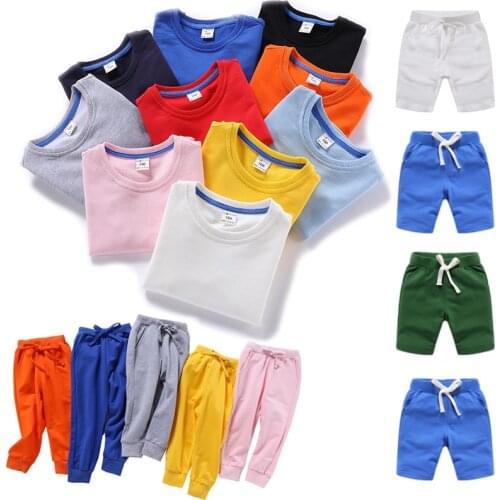 YWHUANSEN Pyjamas Baby Boys Sleepwear Kids Cotton Long Sleeve Fashion Pajamas For Girls Children Clothes Solid color suit