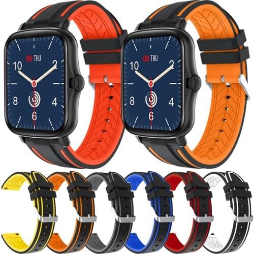 Silicone Strap For COLMI P8 Plus Rubber Band WristBand For COLMI Smartwatch P12 V31 V23 Pro Replacement Quick release Watch band