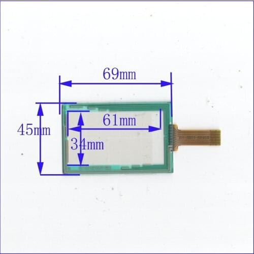 ZhiYuSun 2.4inch 69mm*45mm Touch Screen 9 wire resistive touch panel overlay kit 69*45 TOUCH SCREEN GLASS TRD-024M-03 UN UG
