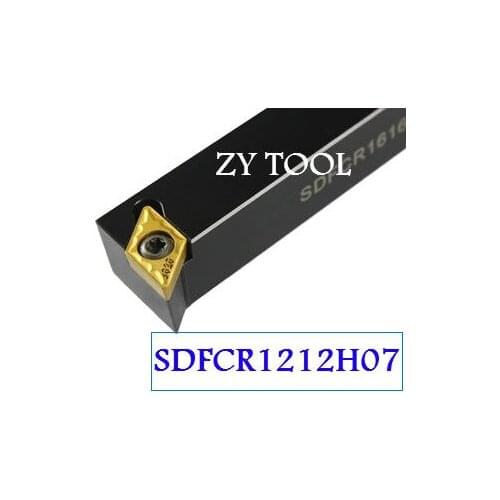 SDFCR1212H07 12*12*100MM Metal Lathe Cutting Tools Lathe Machine CNC Turning Tools External Turning Tool Holder S-Type SDFCR/L