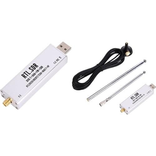 Full-Band SDR Receiver Aviation Shortwave Broadband SDR Receiver 1PPM TCXO Software Defined Radio with RTL2832U R820T2 Chip