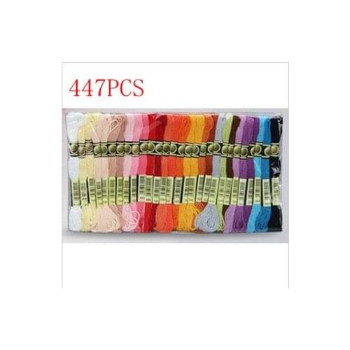 Embroidery Thread Cross Stitch Thread Floss 447 Pieces Free Shipping New Similar DMC 100% Cotton