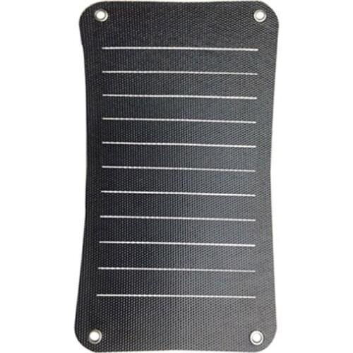 GGX ENERGY 7 Watt Portable Solar Cell Panel Charger for Hiking Camping Portable Solar Phone Charger High Efficiency