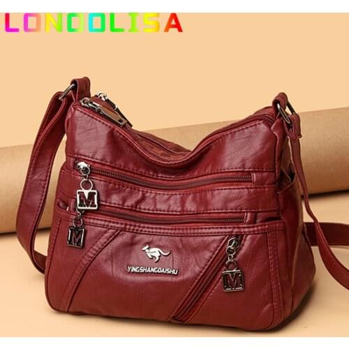 Women Shoulder Lozenge Bag Korean Female Girl Three Layers Circle Messenger Crossbody Bag Luxury Handbags Simple Small Purse