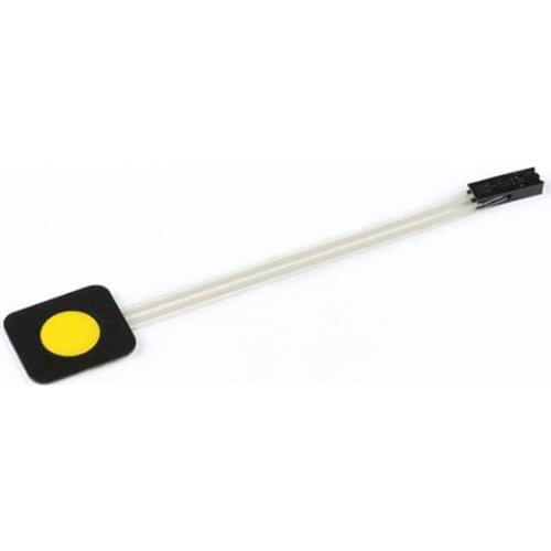 1pc Frosted 1 key membrane switch/ Thin film button PVC PET control panel membrane switch Yellow DIY for Arduino with 3M