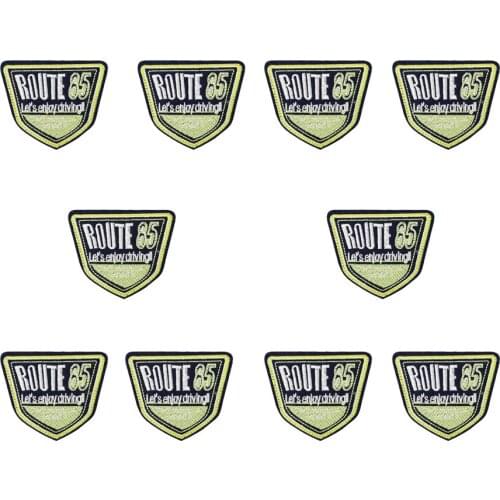 10pcs Route 85 embroidered patches for clothing iron on patches for clothes badges clothes iron-on patches for jeans