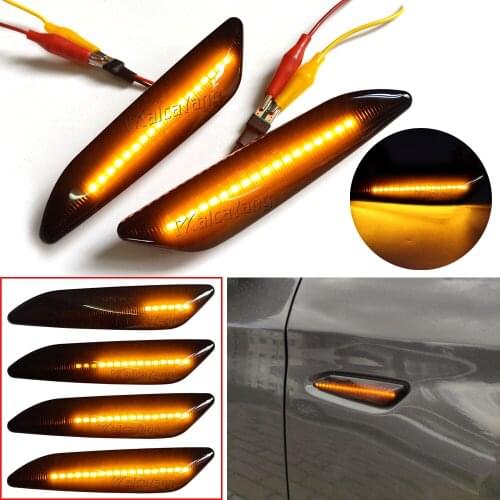 2x Smoked /Clear Led Front Amber Turn Signal Indicator Lights For Alfa Romeo 147 Facelift 04-10 156 97-07 For Fiat Tipo 15-Up