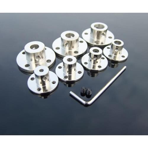 3/3.17/4/5/6/7/8/10/11/12/14mmmm Rigid Flange Coupling Motor Guide Shaft Coupler Motor Connector Shaft Axis Bearing Fittings