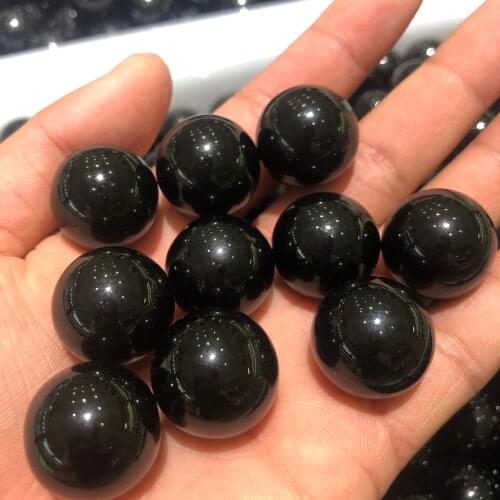 7PCS natural obsidian handmade crystal ball, healing