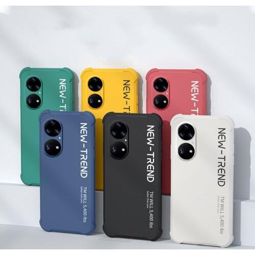 Liquid Silicone For Huawei P50 Pro + Case Shock-Proof Smoothly Matte Flexible for Huawei p50 p50pro Plus Back Cover Super