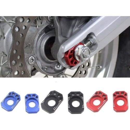 For Kawasaki KLX250/S/SF/D-Tracker X CNC 2008-2019 Axle Chain Adjuster Blocks Off-Road Motorcycle