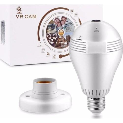1.3MP 960P Bulb Lamp Wireless IP Camera 360 degree Fisheye CCTV 3D VR Camera Home Security WiFi Camera Panoramic Mini Camera