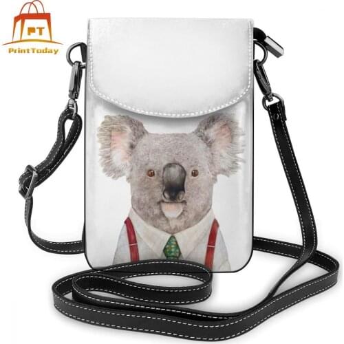 Koala Shoulder Bag Koala Leather Bag Crossbody Multi Purpose Women Bags Trend Women Slim Travel Purse