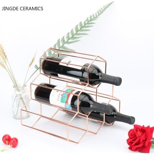Modern Style Metal Champagne Wine Rack Hanging Wine Glass Holder Bar Living Room Stand Bracket Display Stand Bracket Home Decor