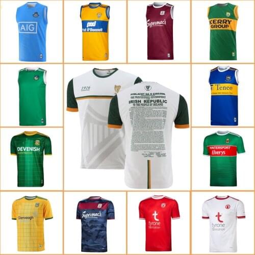 New 1916 Commemoration Jersey 2021/22 IRELAND Galway Limerick Tipperary Dublin Clare Kerry GAA Vest Home RUGBY JERSEY size S-5XL