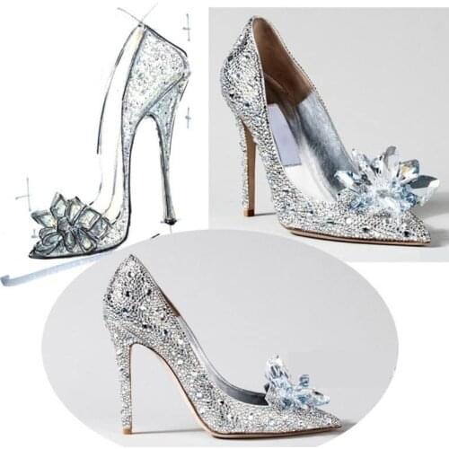 Shoe Decoration Crystal Luxury Women Clothes Charms DIY High Heels Sandals Pumps