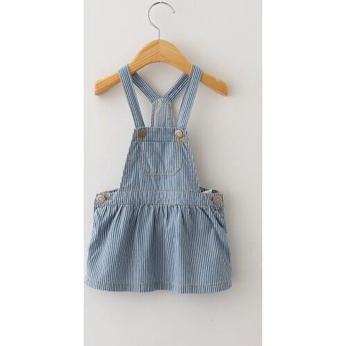 Autumn Baby Sundress Sunflower Baby Girl Jeans Dresses Newborn Infantil Overalls Dress Girls Suspender Dress Baby Girl Clothes