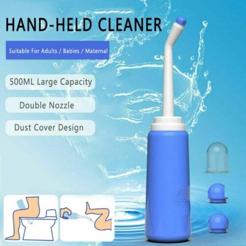 Travel Personal Cleaner Sprayer Seat Bidet Toilet Hand Held Tackle Portable Washer Bottle EVA 500ml Hygiene Washing