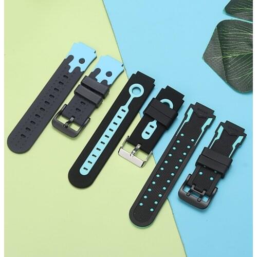 16mm Silicone Watch Band Strap For Kids Smart Watch Replacement Waterproof Watchbands Universal Watch Straps Watches Accessories