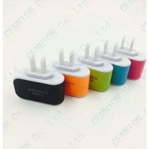 Hook face 3 USB Wall Charger travel Metal AC Power Adapter 5V 3.1A US 2 ports plug for iphone Samsung phone 200pcs/lot