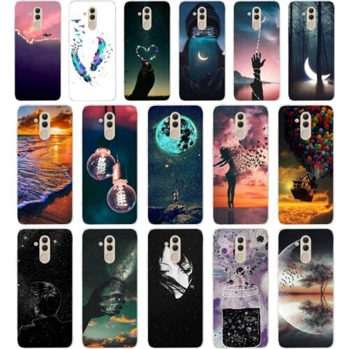R soft case For Huawei Mate 20 Lite Case 6.3 inch Transparent Silicone Phone For Huawei Mate 20 Lite Cover Coque Capa