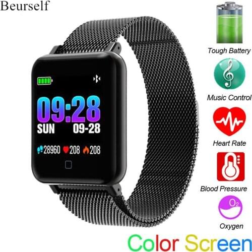 Beurself Smart Watch M19 Touch Screen Men Women Smartwatch Waterproof Heart Rate Monitor Activity Music Control Sport Bracelet