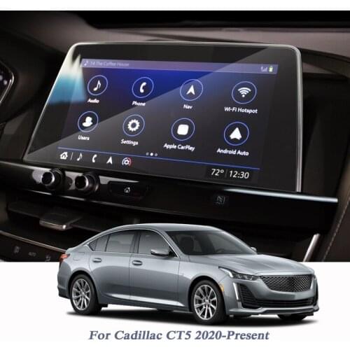 Car Styling GPS Navigation Screen Protect Glass Film For Cadillac CT5 2020-Present Dashboard Display Film Sticker Auto Accessory
