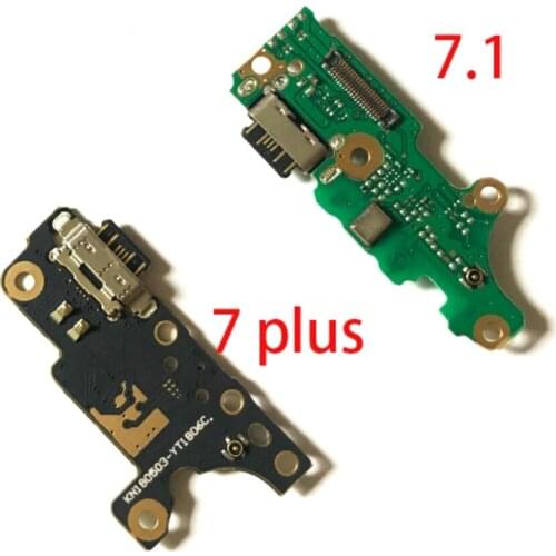 100pcs USB Charging Port Charger Dock Connector Board Flex Cable For Nokia 7 Plus 7.1 TA-1049 1055 1062 Replacement
