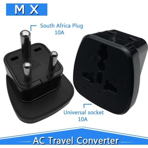 1to2 with Security Gate Indonesia Sri Lanka Conversion Plug US / AU / UK / EU Plug to South Africa Small Tourism Converter