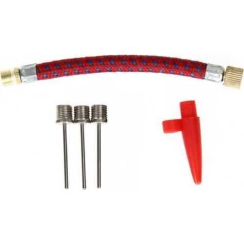 5pcs/Set Standard Size Airbed Nozzle Valve Air Hose Inflating Needles Pump Inflator Connector for Inflatable Ball Bike Tyre